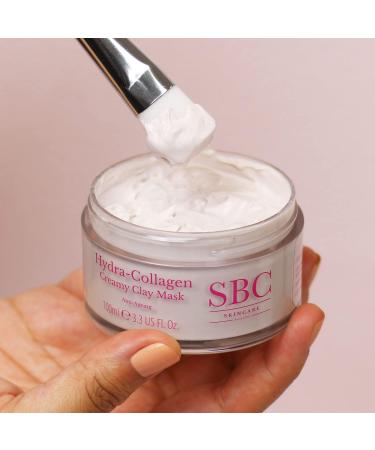 SBC Skincare Hydra-Collagen Creamy Clay Mask 100ml Collagen Face Mask Detoxifies Your Skin Refines Pores and Improves Radiance - Buy Online on GoSupps.com