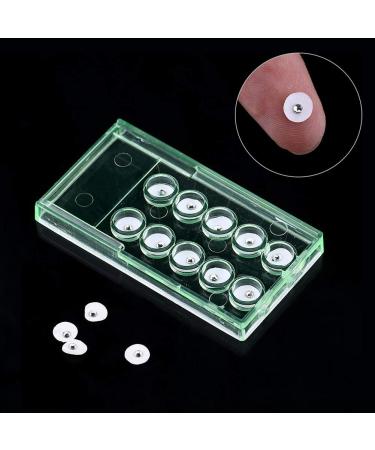 Dental Crystal Tooth Ornaments - 10pcs 2mm White Gems with Box | Teeth Jewelry Decoration - Buy Online on GoSupps.com