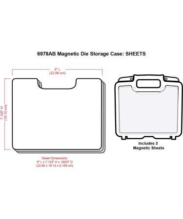 ArtBin 6978AB Magnetic Die Storage Case with 3 Sheets - Portable Craft & Die Organizer - Buy Online on GoSupps.com