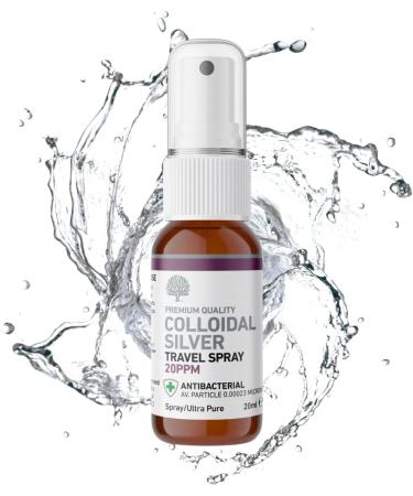 Premium 20ppm Colloidal Silver Spray 20ml - Nature's Greatest Secret Antibacterial Formula - Buy Online on GoSupps.com