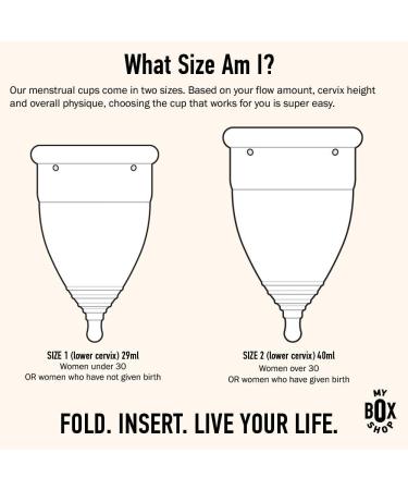 Reusable Menstrual Cup | 100% Medical Grade Silicone | Non-Toxic Hypoallergenic Comfortable - Light to Medium Flow Size 1 - Buy Online on GoSupps.com