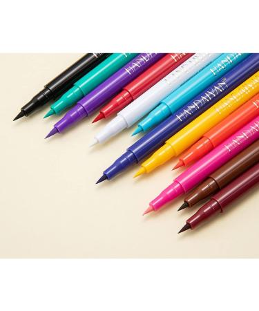 12 Colors Matte Liquid Eyeliner Set - Waterproof Long-Lasting Neon Eyeliner Pencils | Perfect Christmas Makeup Gift for Women - Buy Online on GoSupps.com
