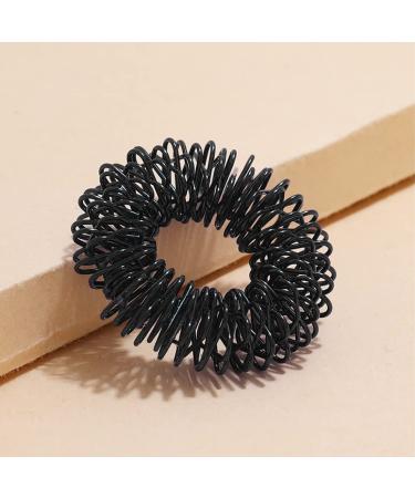 10-Piece Acupressure Finger Massage Rings - Stainless Steel Anti-Stress Wellness for Osteoarthritis & Blood Circulation - Buy Online on GoSupps.com