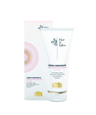 Helan Fior di Talco Scented Body Moisturizing Cream - Women's Moisturizing and Emollient Cream for Soft and Velvety Skin with Apricot Butter Nutritive Oils and Vitamin E 200 ml - Made in Italy