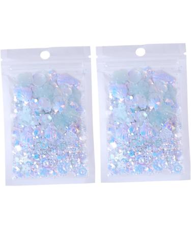 STOBOK 4 Packs DIY Pearls Spacer Beads Loose Sequins Paillettes Glitter Powder Super Flash White Whitex2pcs 2x1.2x0.1cmx2pcs - Buy Online on GoSupps.com