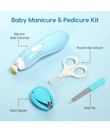 Lupantte 24-in-1 Baby Healthcare & Grooming Kit - Electric Nail Trimmer, Nursery Care Set, Toddler Clippers, Medicine Dispenser - Blue Baby Care Products - Buy Online on GoSupps.com