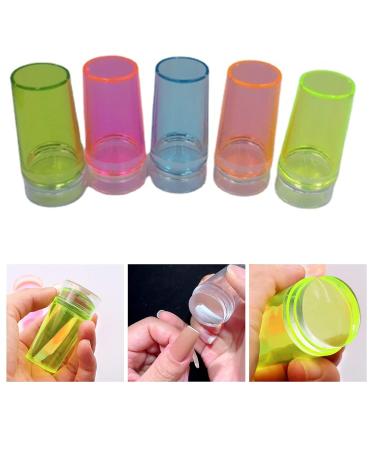 One-Piece Transparent Silicone Nail Art Stamp with Scraper | Clear DIY Manicure Tools | Green Nail Decoration - Buy Online on GoSupps.com