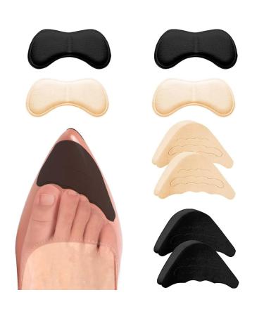4 pairs of high heel cushion pads foot Cushion pads shoe filler including adjustable toe filler inserts heel grips liner insert preventing too big shoe from heel slipping blasers - Buy Online on GoSupps.com