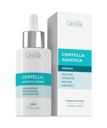 Centella Asiatica Face Serum - Natural Calming & Protecting Moisturizer with Pure Fermented Centella Extract - Niacinamide & Hyaluronic Acid Serum for Face