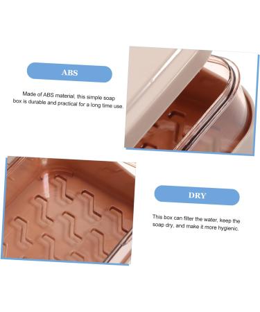 GAXIRE Box Soap Holder Lid Rice Kitchen Soap Case Soap Container Shampoo Small Drainage Shower Plastic Containers Drainer Dish Soap Bar Holder Facial Uk With Cover Pink Travel Abs Bracket Pink 13.5X9CM - Buy Online on GoSupps.com