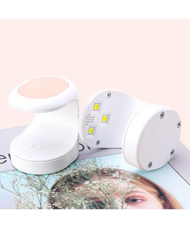 Mini UV LED Nail Lamp - Portable Nail Dryer for Gel Nails | Quick Drying Art Tools - Travel/Home DIY (Pink) - Buy Online on GoSupps.com