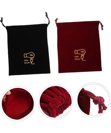 Healeved 2 Pcs Storage Bag Travel Hair Tools Hair Dryer Drawstring Pouch Hair Dryer Travel Case Fabric 36.5X26.5X1CM Assorted Color - Buy Online on GoSupps.com