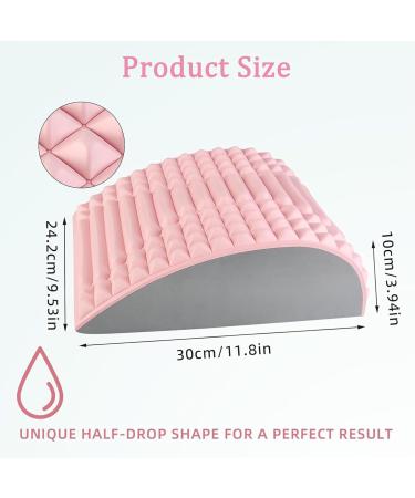 Yeah Boom Neck and Back Support - Lumbar Vertebrae & Back Extensor Stretcher - Massage Pillows for Spine Pain Relief - Pink - Buy Online on GoSupps.com