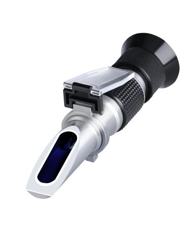 XRCLIF BRIX Refractometer 0 90 % hand-sugar refractometer highly accurate BRIX measuring device with ATC for fruit drinks and juice honey maple syrup molasses and other sugar-containing sugar 0-90 %