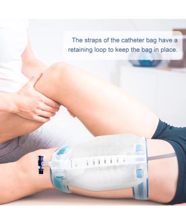 2 Pack Catheter Leg Straps - Stretch Urinary Legband Holder for Men & Women - Catheter Stabilization Device for Drainage Bags - Buy Online on GoSupps.com
