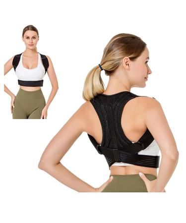Meltor back support belts back straight buttons breathable light and adjustable posture trainer improvement in posture for women and men XL