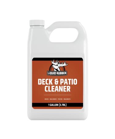 Liquid Rubber Deck and Patio Cleaner - Fast Acting Outdoor Surface Cleanser 1 Gallon