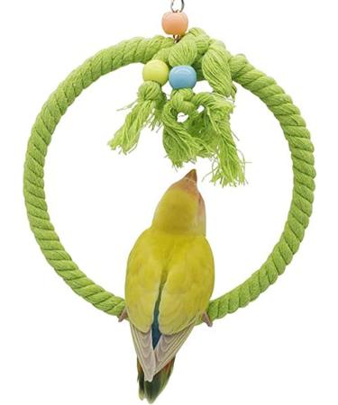 Congguan Bird Swing - Cotton Rope Ring for Budgies & Nymphicus | Bite-Resistant Hanging Toys - Buy Online on GoSupps.com