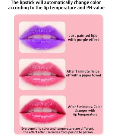 Eastuy Lipstick Lip Pencil - Long-lasting temperature-changing color lipstick - Moisturizing temperature-changing color lip pencil Eastuy red - Buy Online on GoSupps.com