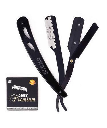 DERBY Barber Razor Premium Single Edge Blade 100 Count SR-05298 (10 Pack) - High-Quality Blades for Professional Barbers - Buy Online on GoSupps.com
