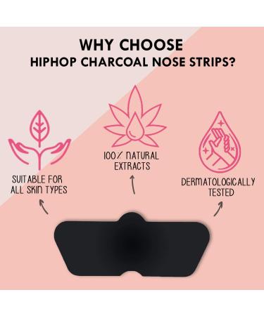 Buy Hip Hop Cleansing Charcoal Nose Strips for Women - Blackhead Remover & Pore Cleanser (3 Strips) | Fast International Shipping - Buy Online on GoSupps.com