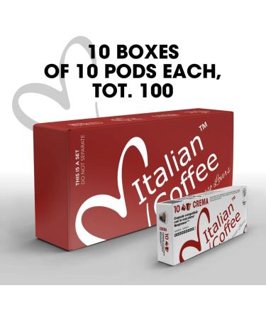 100 Delicitaly pods compatible with Nespresso machines Italian Expresso capsules (Crema) Crema 100 pods 100 count (Pack of 1) - Buy Online on GoSupps.com