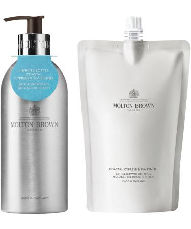 Molton Brown Coastal Cypress & Sea Fennel Bath & Shower Gel Infinite Bottle Coastal Cypress & Sea Fennel Bath & Shower Gel Infinite Bottle 400ml - Buy Online on GoSupps.com