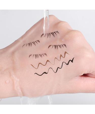  1/2 pieces Lower Lash Stamp Bottom Lashes Eyeliner Sharpener Brown Lashes Eyelash Stamp Black Eyelash Tint Stamps Waterproof Under Eye Makeup Applicators Tool For Women And Girls - Buy Online on GoSupps.com