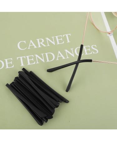 Silicone Anti-Slip Coatings for Glasses - 10 Pairs Slipproof End Tips & Hose Sleeves (Black) - Buy Online on GoSupps.com