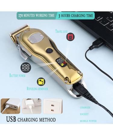 Professional Hair Clippers - Cord/Cordless IPX7 Electric Trimmer Kit - 8W Powerful & Adjustable - Perfect for Home & Salon Use - Buy Online on GoSupps.com