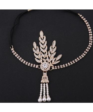 JUSTUSNX Gatsby Crystal Headband 1920s Flapper Headband pearl Rhinestone Headband Party Supplies for Women and Girls (A) - Buy Online on GoSupps.com