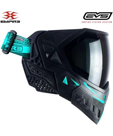 Empire EVS Thermal Paintball Mask in Black/Aqua - High-Quality Protection - Buy Online on GoSupps.com