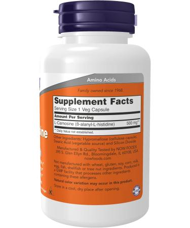 Now Foods L-Carnosine 100 CT - Premium Quality Supplement for Cell Health - Buy Online on GoSupps.com