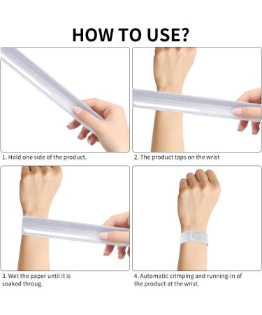 Buy O-Kinee Reflector Strap & Safety Tape for Joggers & Cyclists - 12PC White Reflective Straps Snap-Flaw & Arm Tapes for Enhanced Visibility - Buy Online on GoSupps.com