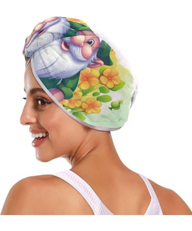 St. Patrick Dwarf Flowers Hair Towel 2 Pack | Super Absorbent Quick Dry Hair Turbans for Women & Girls - Buy Online on GoSupps.com