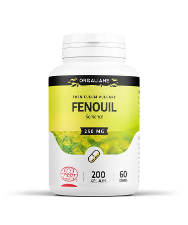 Fennel 250 mg - 200 capsules - Ecocert certified