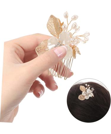 Didiseaon Gold Leaf Side Comb Hair Comb Clips Womens Headpiece Comb Clips for Hair Wedding Bride Headpiece Hair Comb for Bride Vintage Hair Accessories Bride Headpieces for Wedding - Buy Online on GoSupps.com