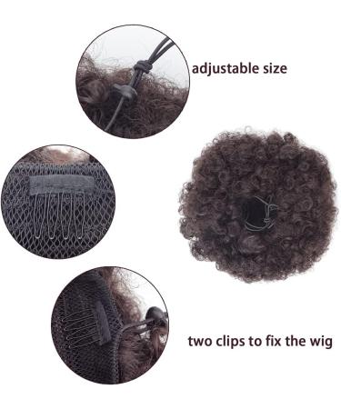 Afro Puff Drawstring Ponytail Extension Short Synthetic Afro Kinky Curly Puff Ponytail for Natural Hair Clip On Kinky Drawstring Curly Ponytail Bun Hairpieces (X-Large 2#) X-Large 2# - Buy Online on GoSupps.com