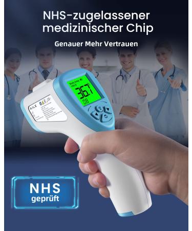 Buy Digital Fever Thermometer for Babies Adults & Children | Contactless Ear Thermometer with Precise LCD Display - Switch Between C & F - Buy Online on GoSupps.com
