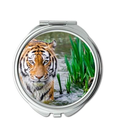 YENDOSTEEN Mirror makeup mirror animal animal photography big cat pocket mirror portable mirror