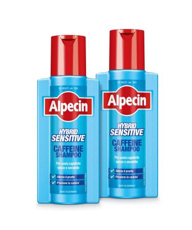 Alpecin Hybrid Caffeine Shampoo 2 x 250 ml for dry or itchy scalp