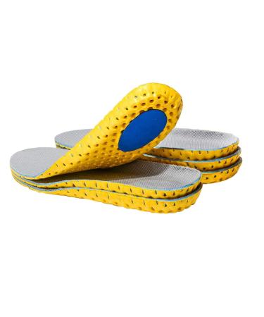 Elastic Shoe Insoles 3 Pairs Breathable Honeycomb Sneaker Inserts Shock Absorbing Sports Shoe Insole Replacement Insoles for Men Women (Men US 8-12)