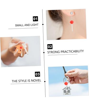 30 Pcs Lollipop Pendant Jewlery Lollipop Shape Keychain Pendants Lollipop Keychain Pendants Earrings 1.5X1.5X4.5CM Red - Buy Online on GoSupps.com