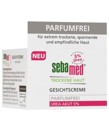Sebamed Face Cream 5% Urea - Perfume-Free Relief for Dry Skin | 50 ml | Unisex Moisturizer - Buy Online on GoSupps.com