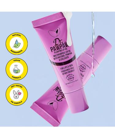 Dr. PawPaw Multipurpose Plumping Lip Oil - Intensely Nourishing Hydrating Lip Oil - for Women with Aloe Vera Olive and Castor Oil - 0.27 oz (Pack of 2) 0.27 Fl Oz (Pack of 2) Lip Oil - Buy Online on GoSupps.com