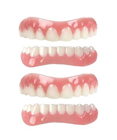 WGTczy 2 pairs dentures reline kit perfect smile veneer pebble gel fit Perfect teeth sticker and alternative protect your teeth again back to self -confident smile