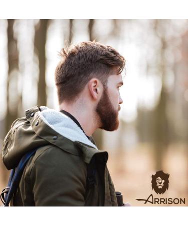 Arrison Beard Kit Made in Italy | 4-Part Beard Set with Birchwood Box Shampoo Conditioner Wax Beard Oil Comb & Brush - Buy Online on GoSupps.com