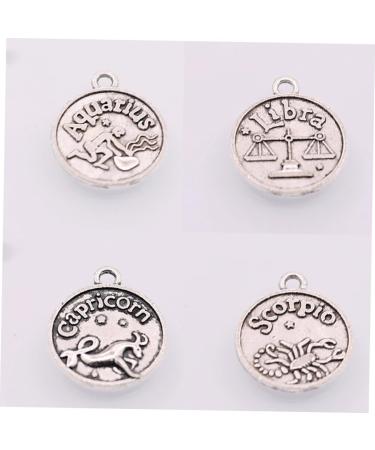 TEHAUX 1 set Diy of Jewelry Decor Pendant Accessories Making Retro Bronze Constellation Pendants Earrings - Buy Online on GoSupps.com