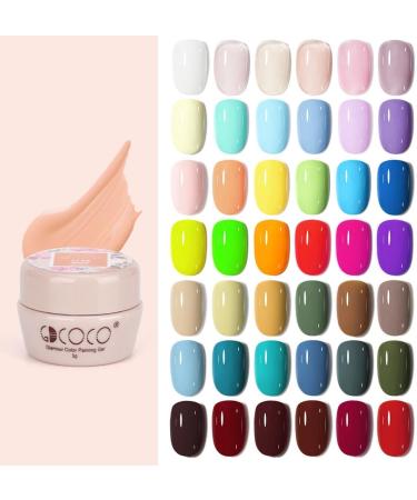Painting Gel Nail 5g Great Coverage Semi Permanent Nail Manicure 132 Colors Soak Off Paint Gel Ink UV Gel Lacquer - (Color: J173) - Buy Online on GoSupps.com