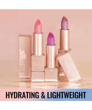 Oulac Pink Shimmer Lipstick - Moisture Tinted Lip Balm for Dry Lips (PG05) Mystical - Buy Online on GoSupps.com